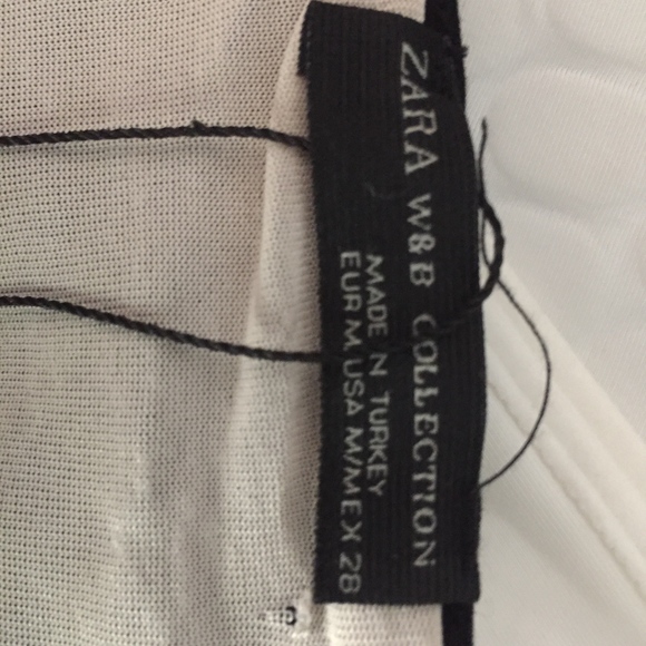 Zara W&B Collection Black Body con Dress NWT - Picture 5 of 7